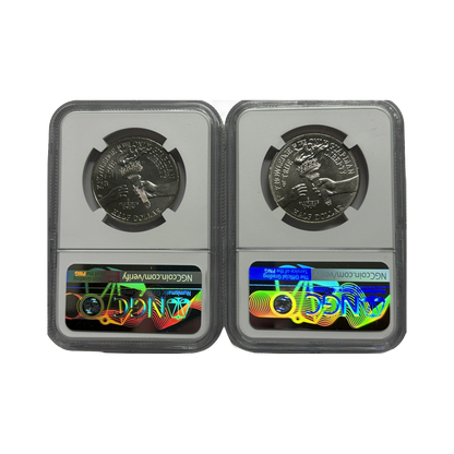 2026 P&D Enduring Liberty Half - NGC MS65 Dual Date 2 Coin Set - CoinsTV