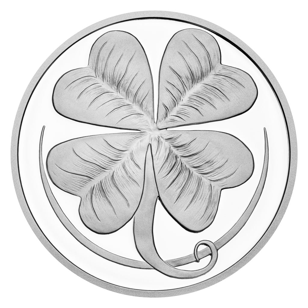 2024 Four Leaf Clover Enameled 1 oz Silver Medal - CoinsTV