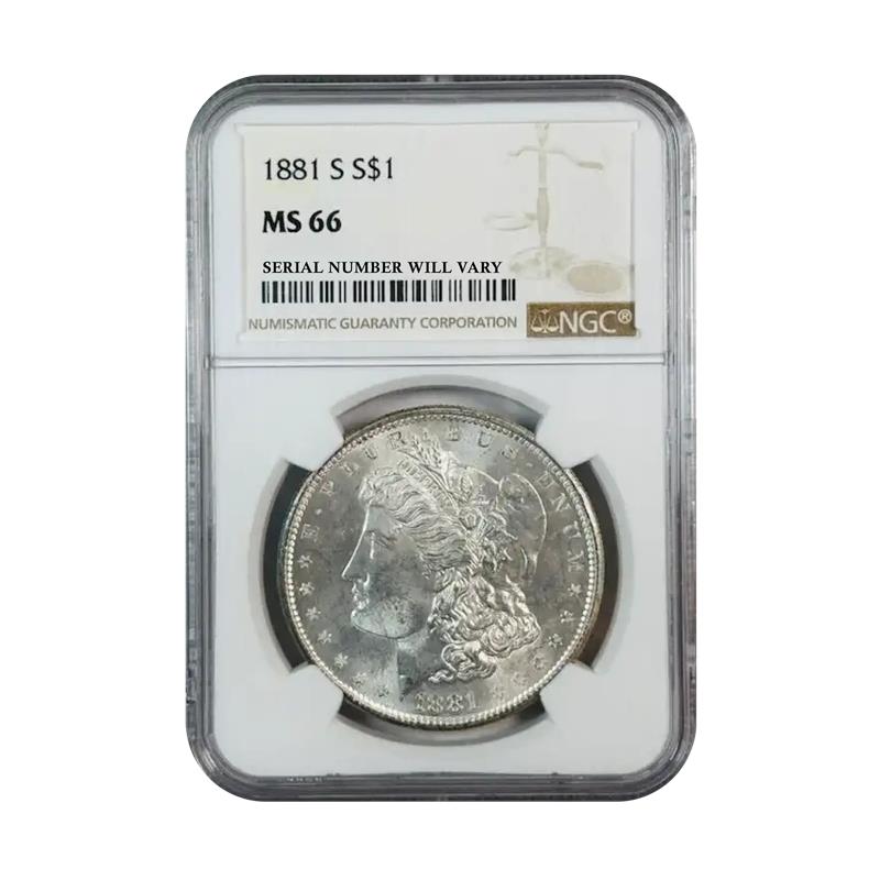 1881-S Morgan Silver Dollar San Francisco - NGC MS66