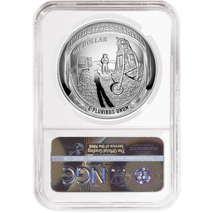 2019-P Apollo 11 50th Anniversary Commemorative Dollar - NGC PF70UCAM FDI First Label - CoinsTV