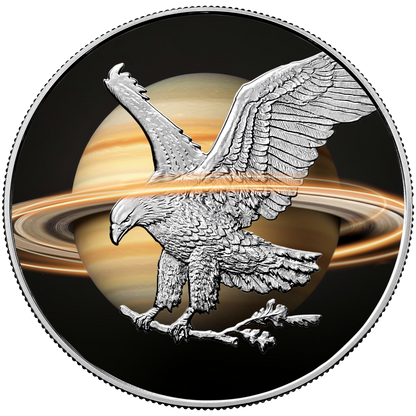 2024 Saturn Silver Eagle - Planets of the Solar System Series - CoinsTV