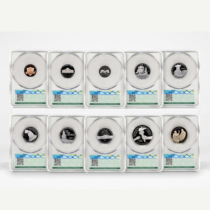 1776-2026 S Semiquincentennial Silver Proof Set CAC PR70 DCAM AD Magnum Opus Label – Limited Edition 1 of 25