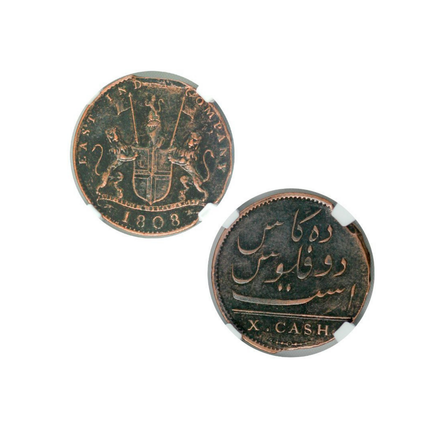 1808 Admiral Gardner Shipwreck Treasure 10 Cash Coin - NGC Certified (MG)