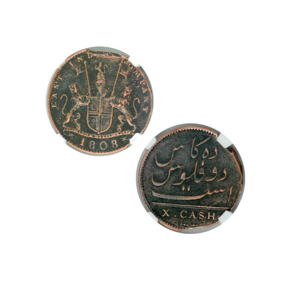 1808 Admiral Gardner Shipwreck Treasure 10 Cash Coin - NGC Certified (MG)