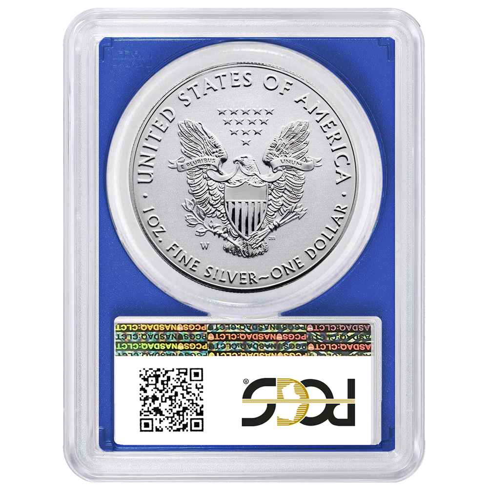 2019 Pride of Two Nations Dual Flag Label Red Blue 2 pc Set - PCGS PR70 FS - CoinsTV