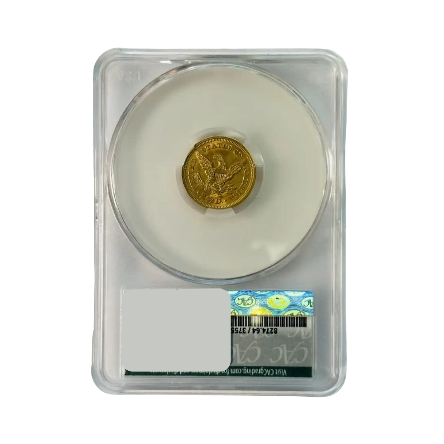 1852 $2.50 Gold Liberty Head Quarter Eagle - CACG MS64 DL Hansen Collection