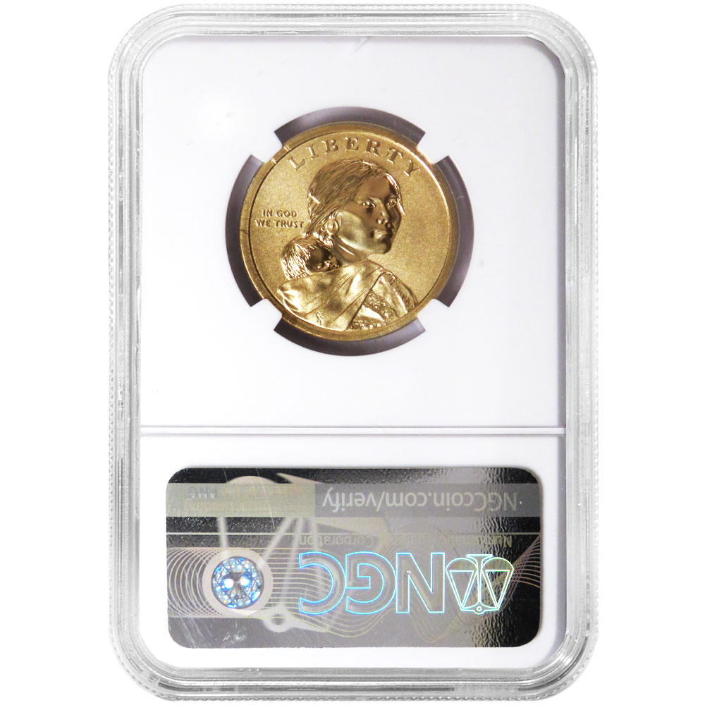 2019-P Sacagawea Dollar Mary Ross Coin - NGC SP70 FDI Teton Signature Label - CoinsTV