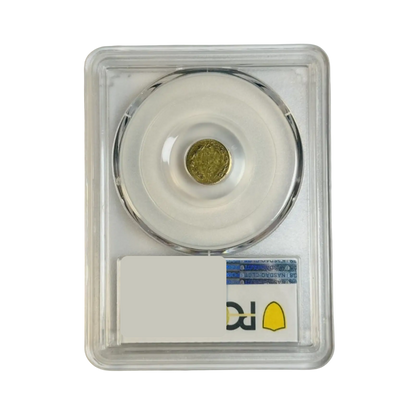 1875 Territorial Gold California Small Denom Indian Head - PCGS AU53 BG-1037