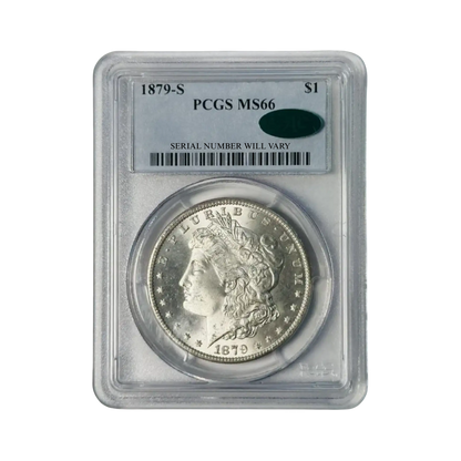 1879-S Morgan Silver Dollar San Francisco - PCGS MS66 CAC