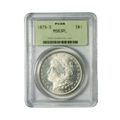1879-S Morgan Silver Dollar San Francisco - PCGS MS63PL OGH