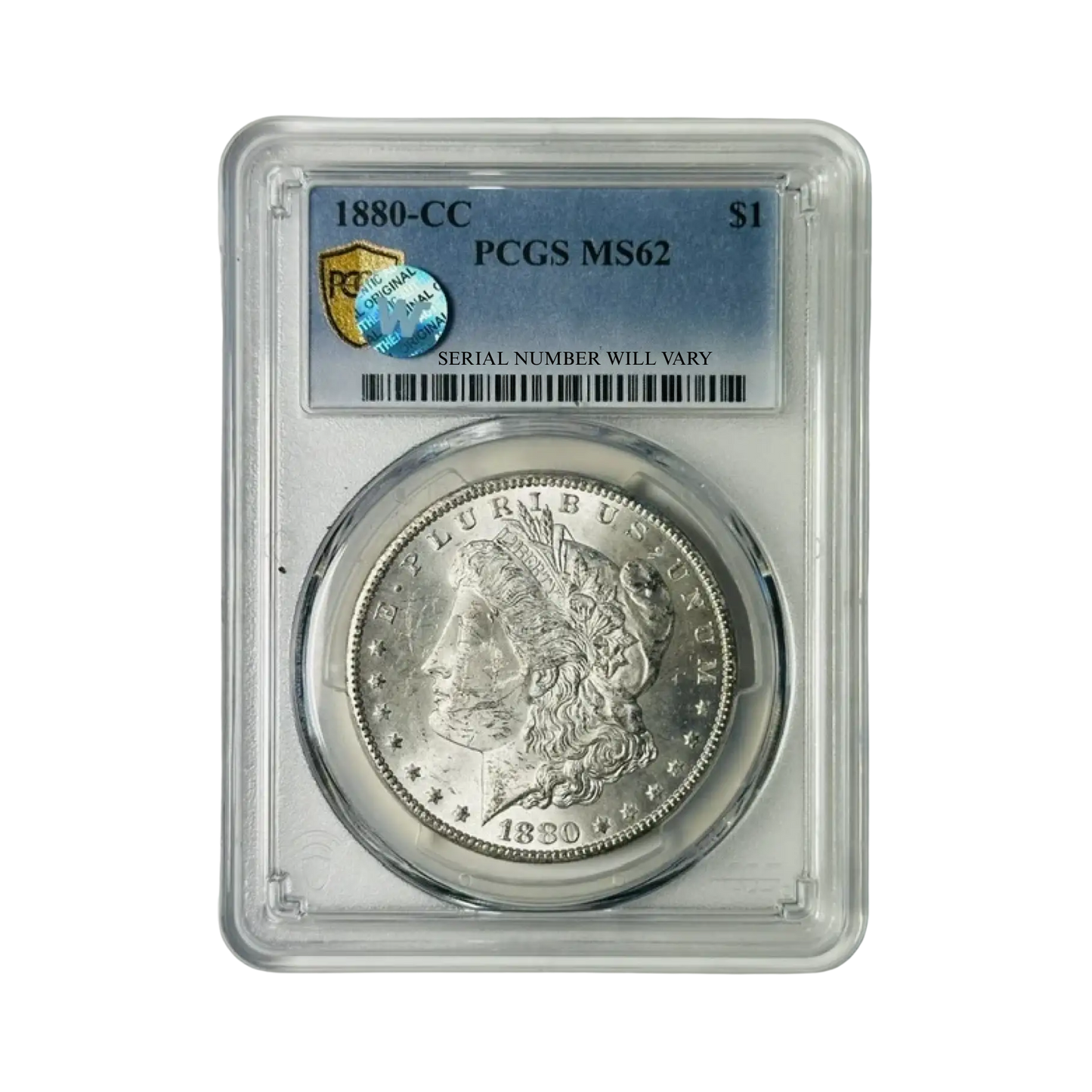 1880-CC Morgan Silver Dollar Carson City - PCGS MS62 Sight White