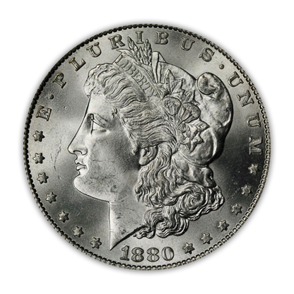 1880 Morgan Silver Dollar Philadelphia - Brilliant Uncirculated