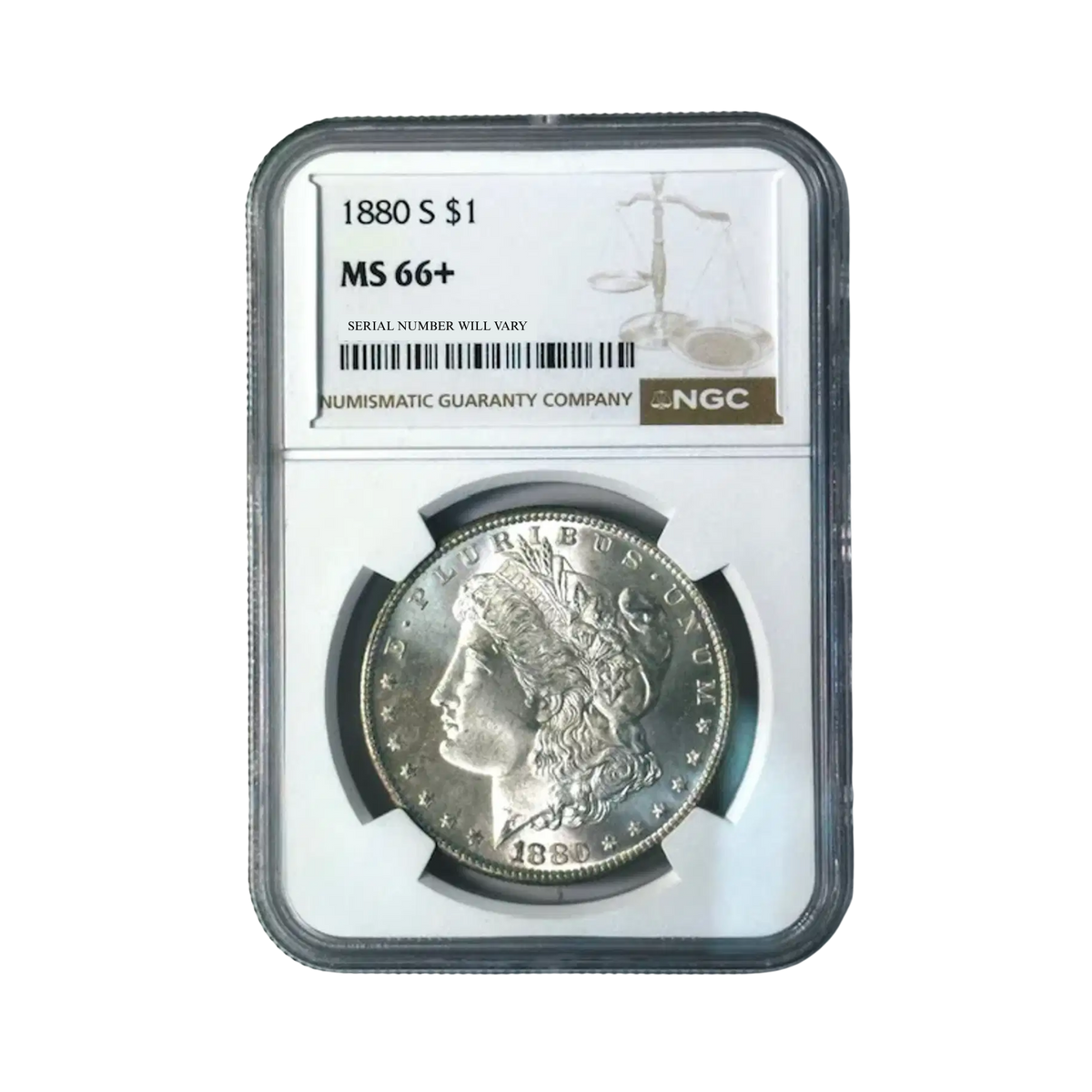 1880-S Morgan Silver Dollar - NGC MS66+ - CoinsTV