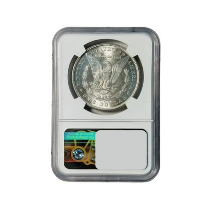 1880 8/7-O Morgan Silver Dollar - NGC MS64 TOP 100 VAM-6A Ear & Gouge Sight White