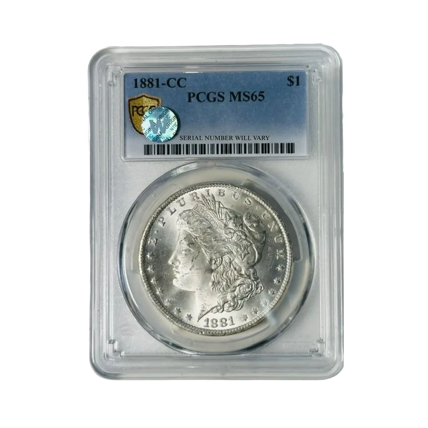 1881-CC Morgan Silver Dollar Carson City - PCGS MS65 Sight White