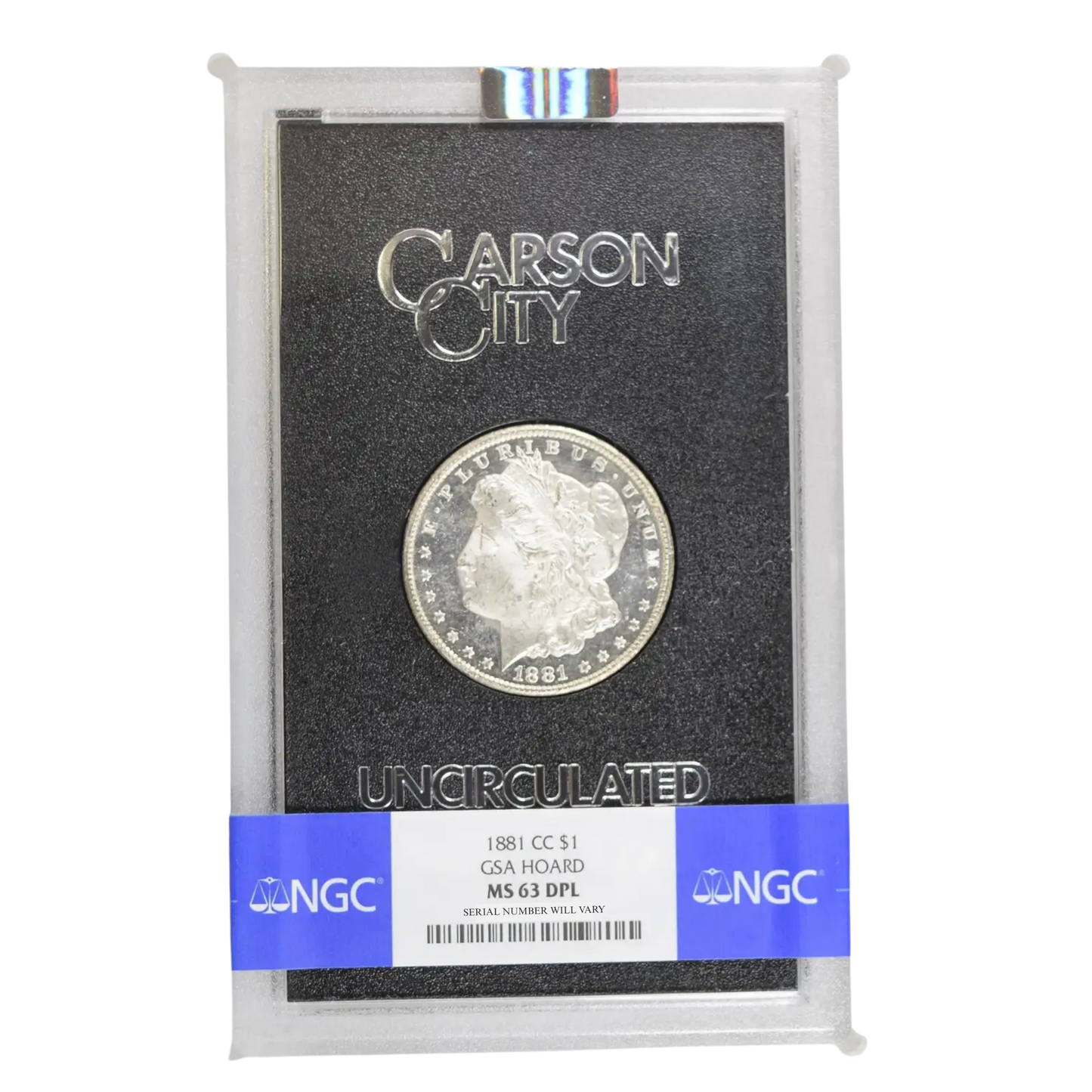 1881-CC Morgan Silver Dollar - NGC MS63 DPL GSA HOARD