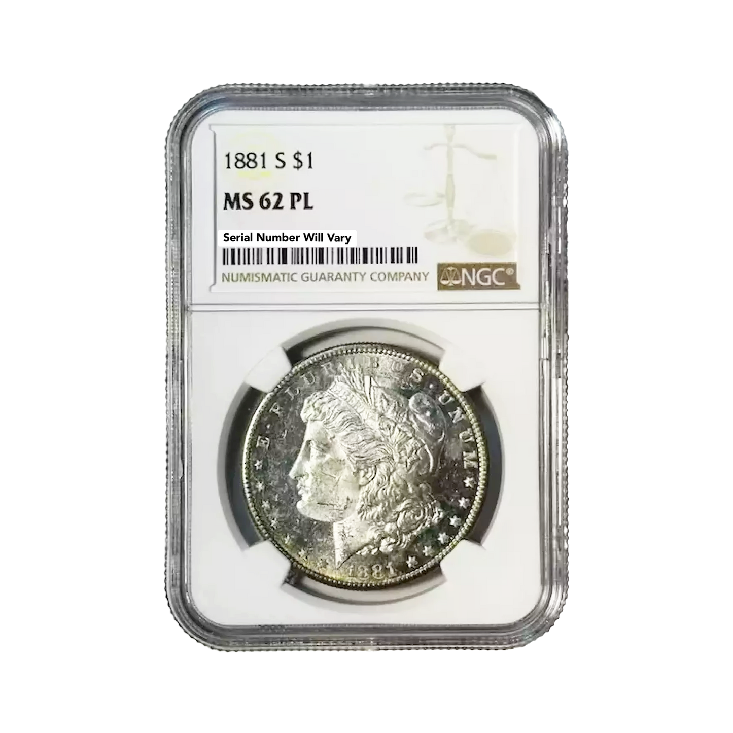 1881-S Morgan Silver Dollar - NGC MS62 PL
