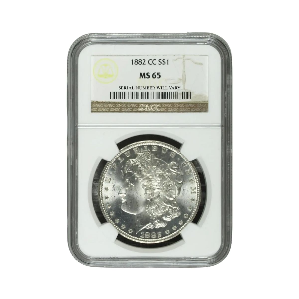 1882-CC Morgan Silver Dollar Carson City - NGC MS65