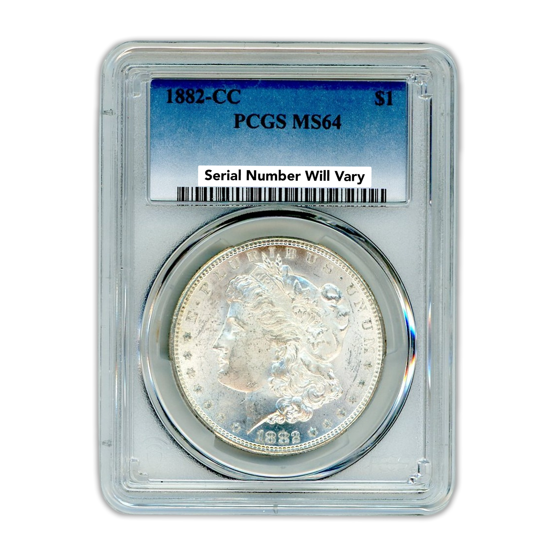 1882-CC Morgan Silver Dollar Carson City - PCGS MS64 - CoinsTV