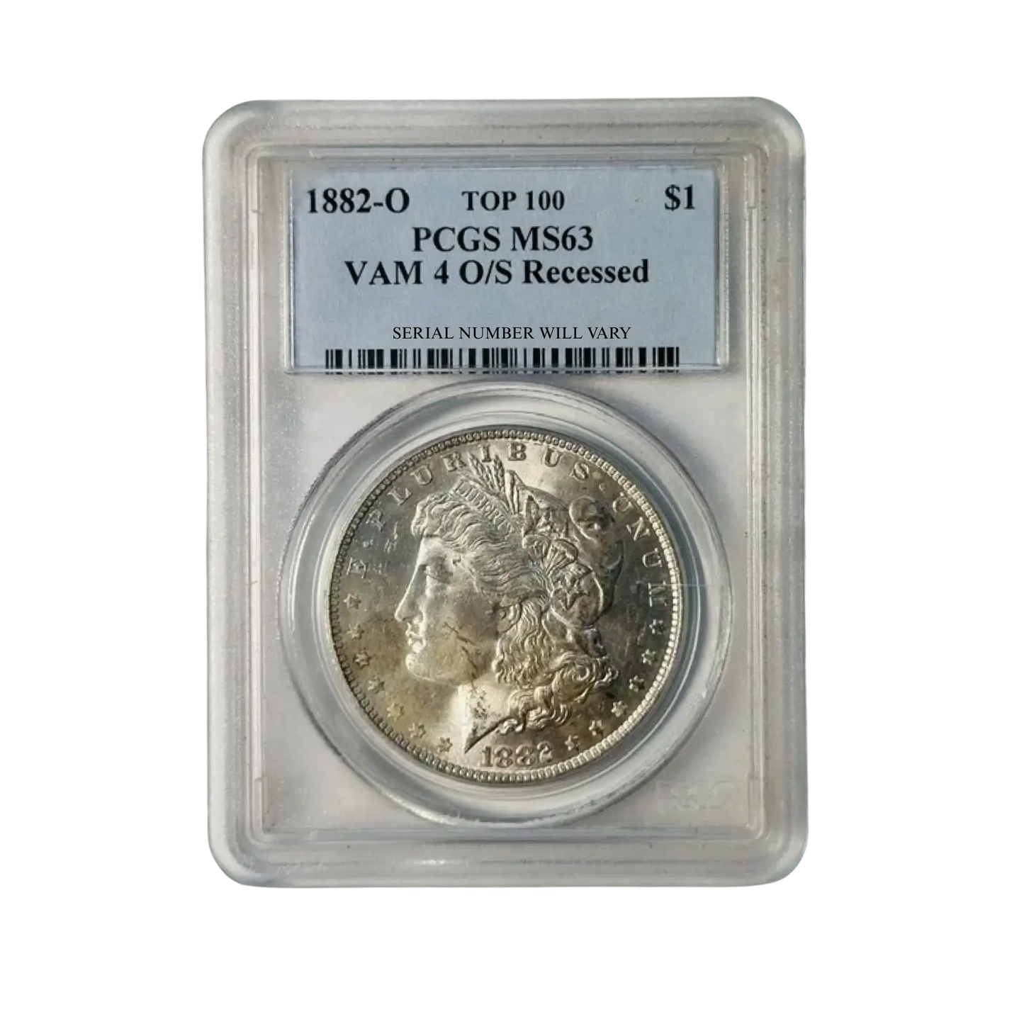 1882-O/S Morgan Silver Dollar - PCGS MS63 VAM 4 O/S Recessed