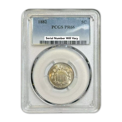 1882 Shield Nickel - PCGS PR66