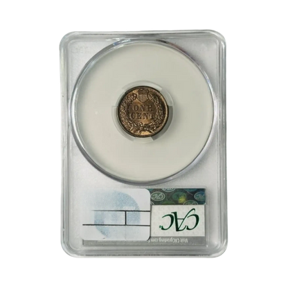 1883 Small Cents Indian Head - CAC MS65 RB