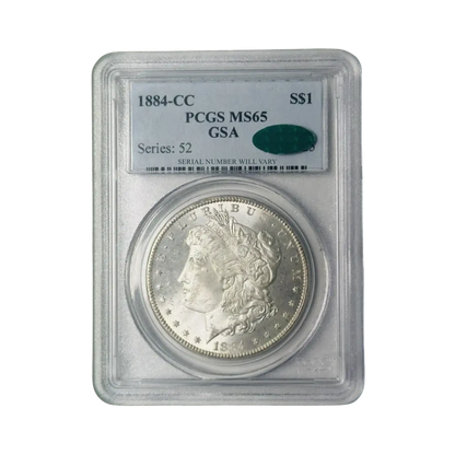 1884-CC Morgan Silver Dollar Carson City - PCGS MS65 GSA CAC