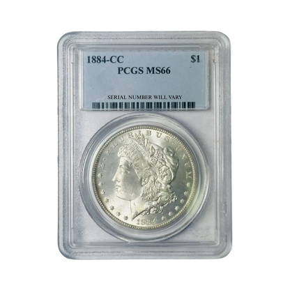1884-CC Morgan Silver Dollar Carson City - PCGS MS66