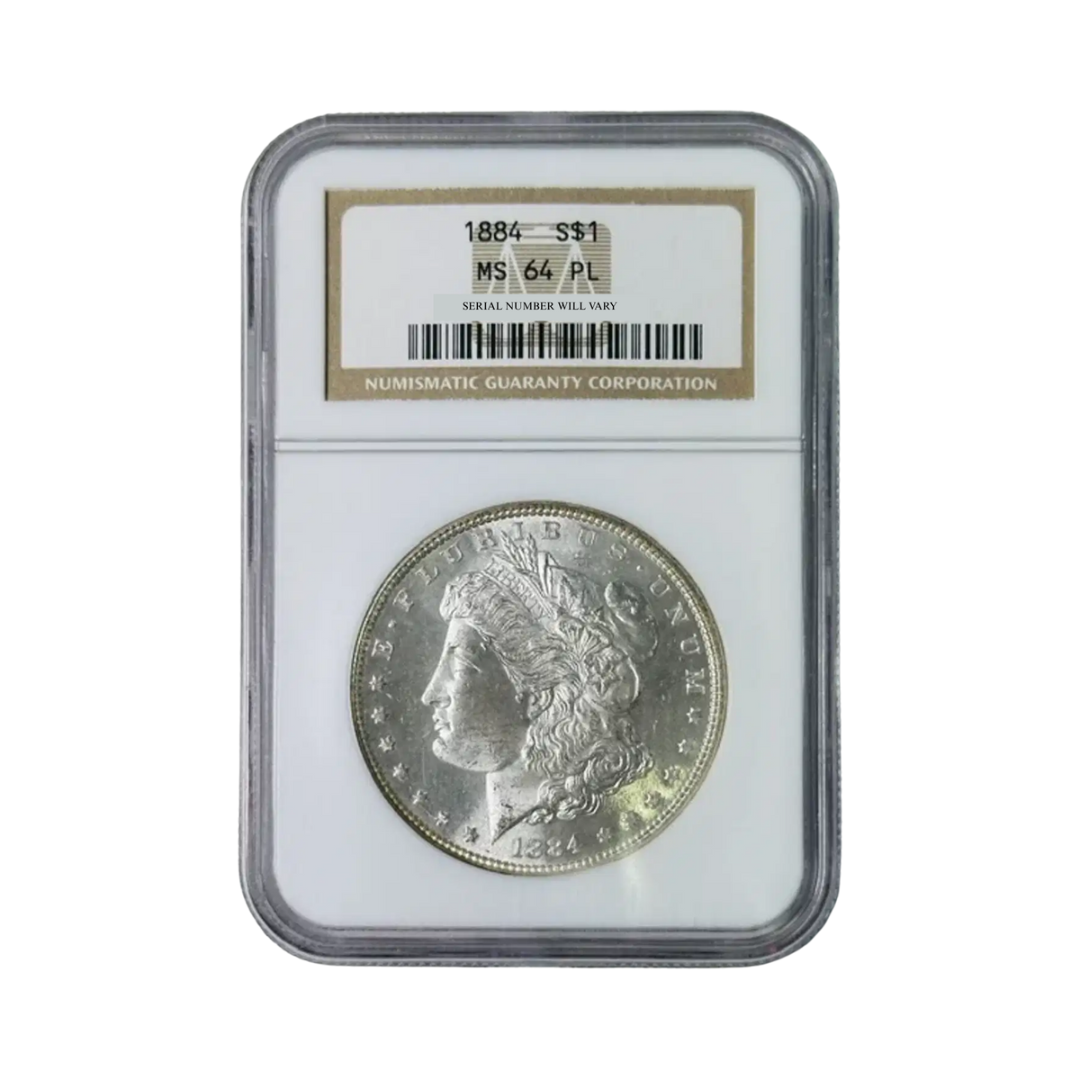1884 Morgan Silver Dollar Philadelphia - NGC MS64 PL - CoinsTV