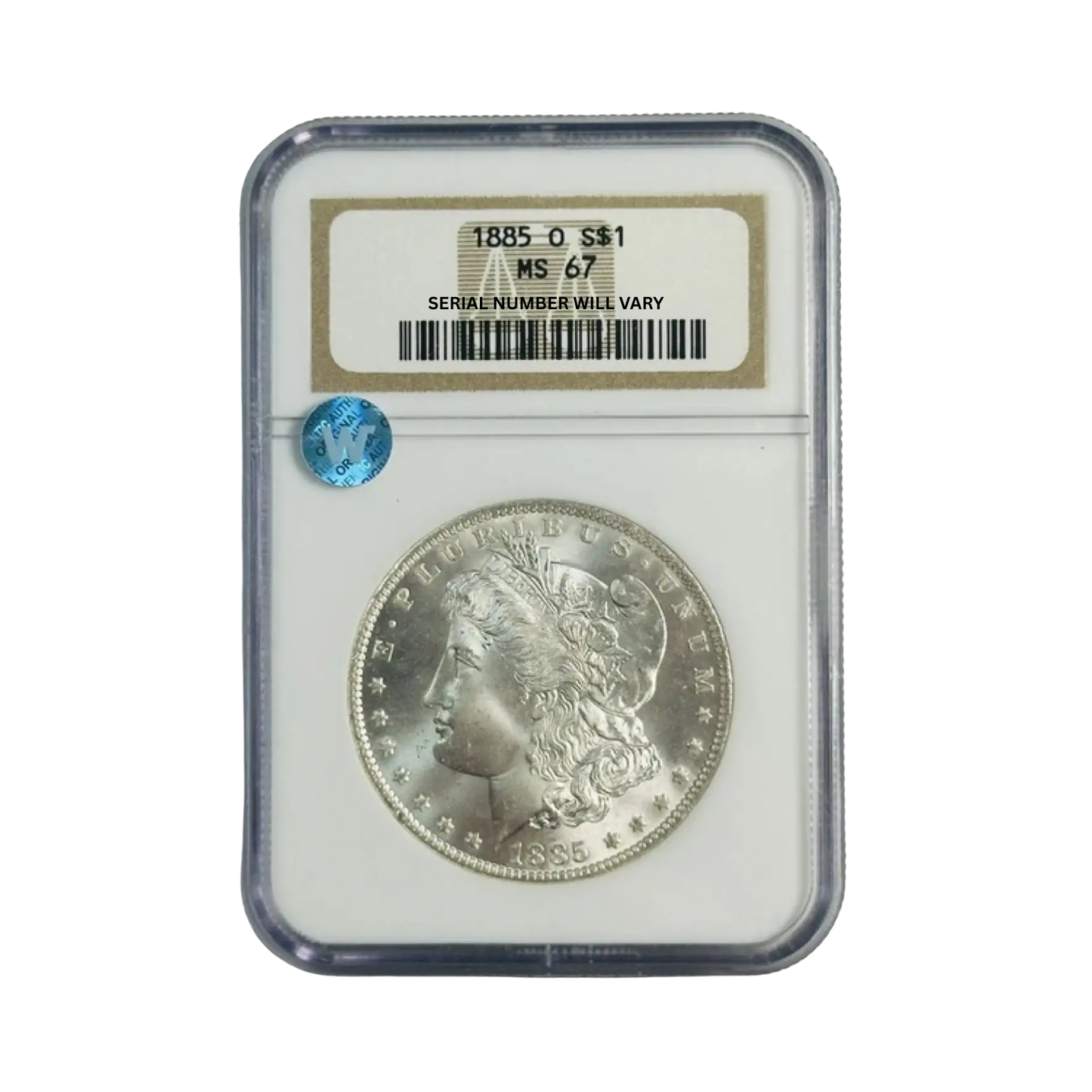 1885-O Morgan Silver Dollar New Orleans - NGC MS67 Sight White - CoinsTV