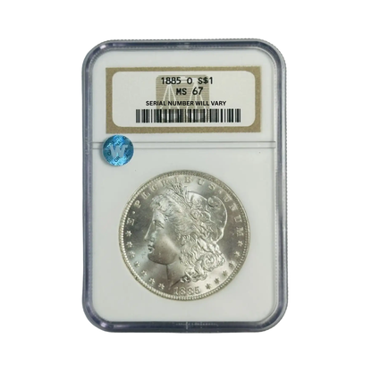 1885-O Morgan Silver Dollar New Orleans - NGC MS67 Sight White - CoinsTV