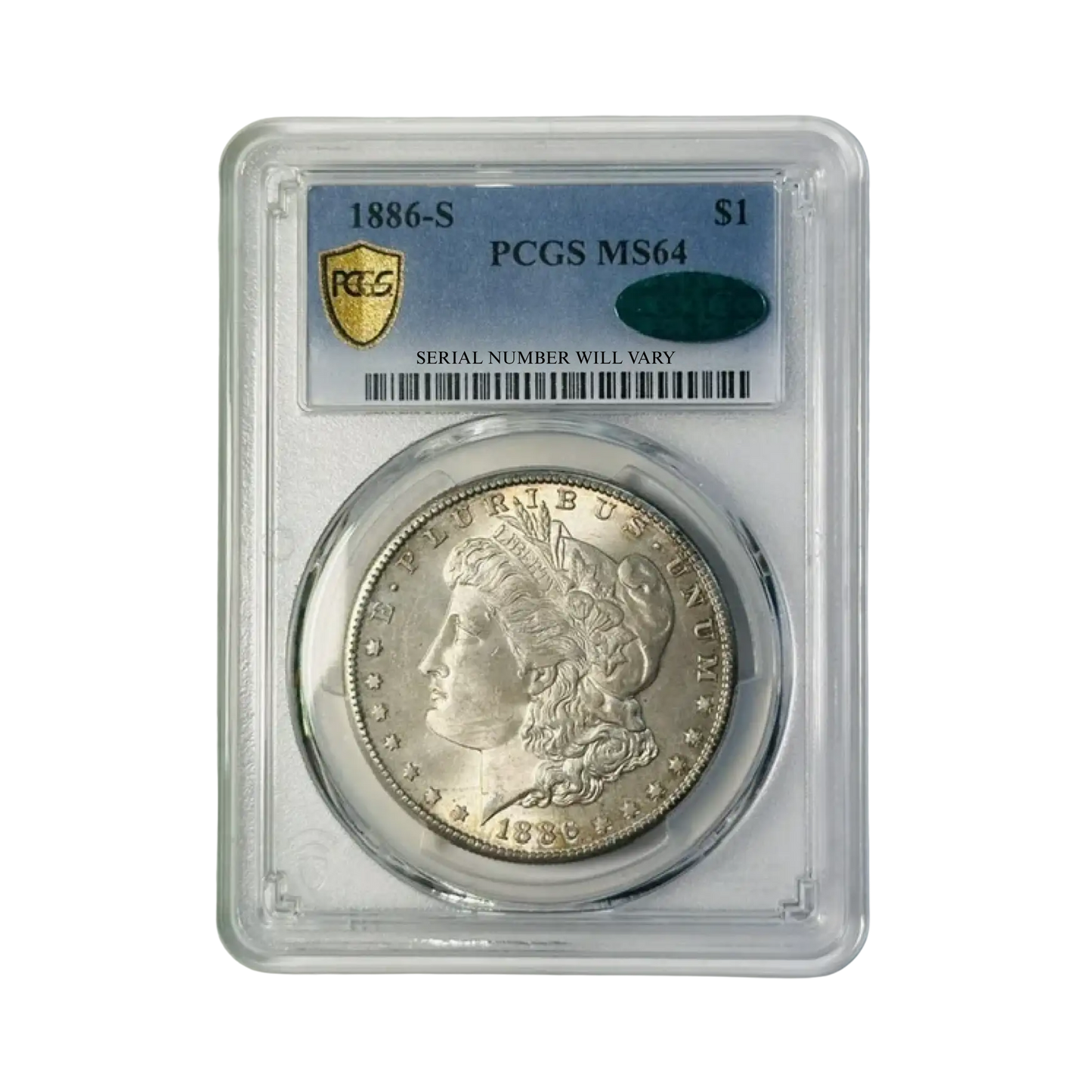 1886-S Morgan Silver Dollar San Francisco - PCGS MS64 CAC