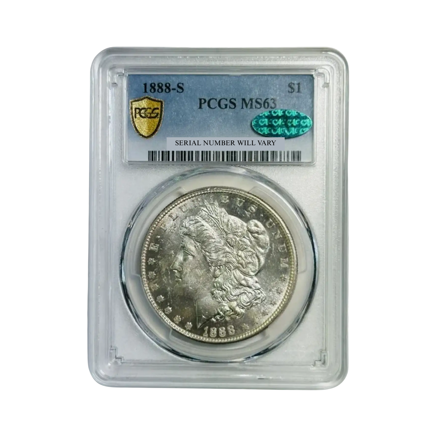 1888-S Morgan Silver Dollar San Francisco - PCGS MS63 CAC
