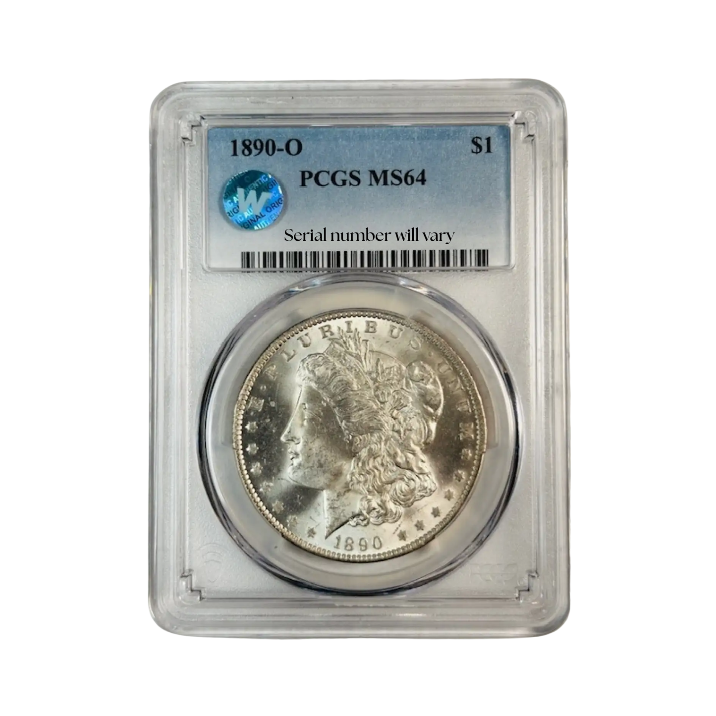 1890-O Morgan Silver Dollar New Orleans - PCGS MS64 Sight White - CoinsTV