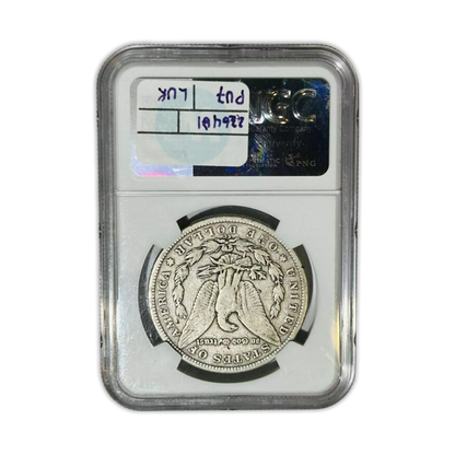 1890 CC Morgan Silver Dollar Carson City TOP 100  VAM-4 Tail Bar - NGC G 6