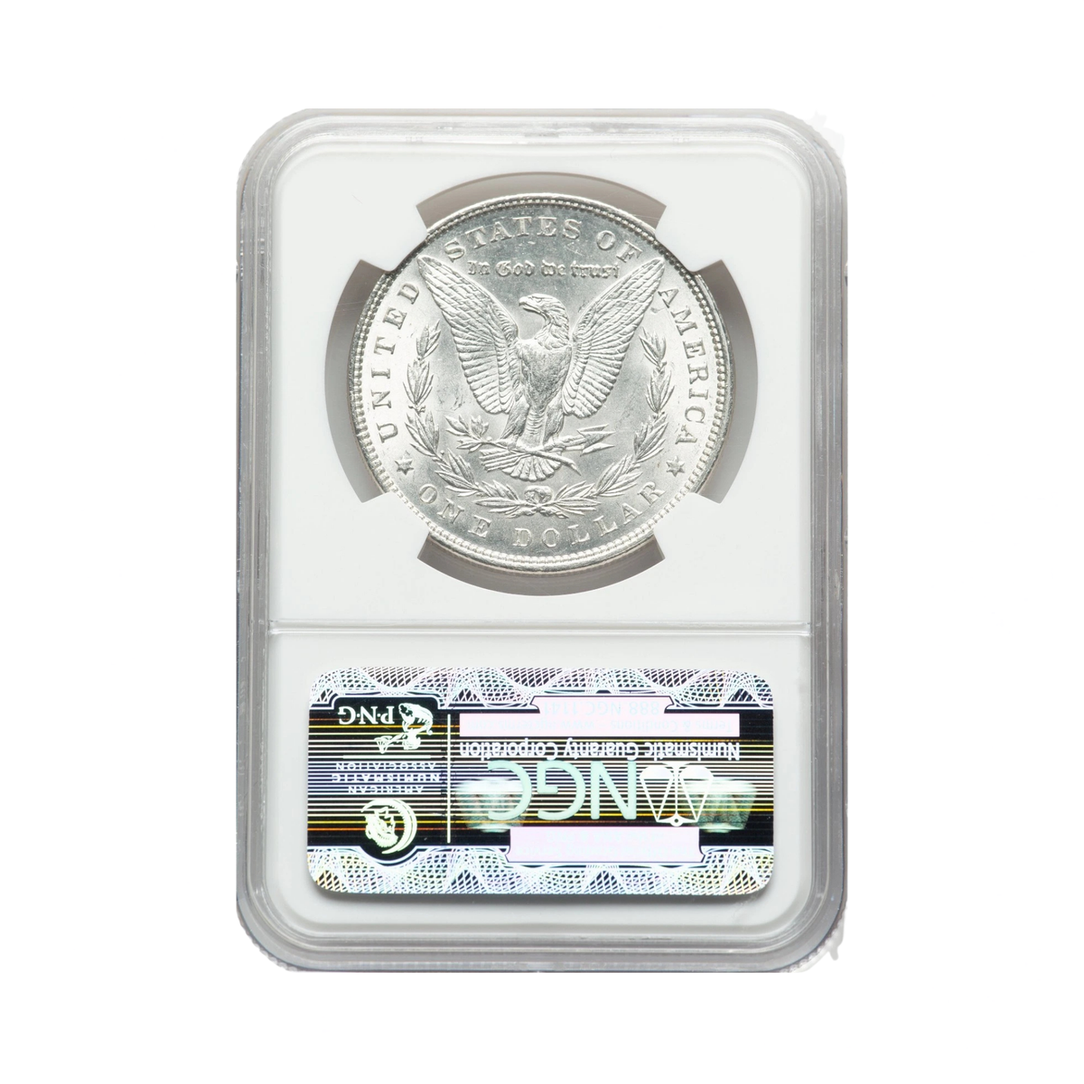 1896 Morgan Silver Dollar Philadelphia - NGC MS63 Sight White