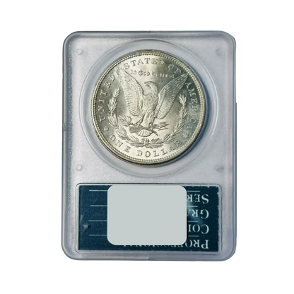1897 Morgan Silver Dollar PCGS - MS64 Rattler Holder