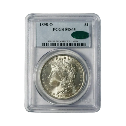 1898-O Morgan Silver Dollar New Orleans - PCGS MS65 CAC