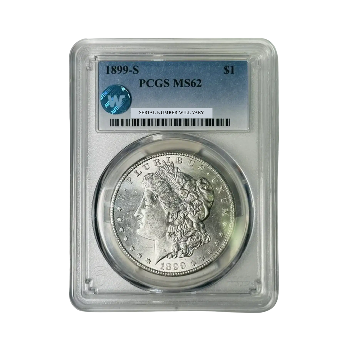 1899-S Morgan Silver Dollar San Francisco - PCGS MS62 Sight White