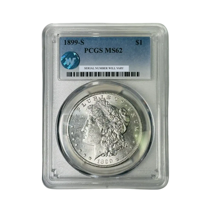 1899-S Morgan Silver Dollar San Francisco - PCGS MS62 Sight White