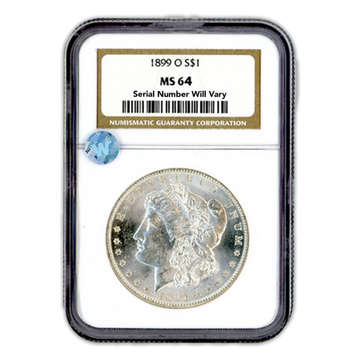 1899-O Morgan Silver Dollar New Orleans - NGC MS64 Sight White