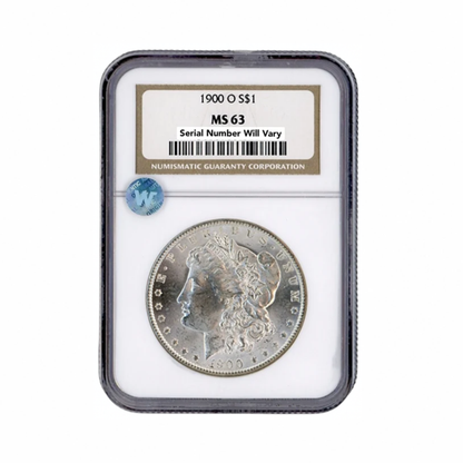 1900-O Morgan Silver Dollar New Orleans - NGC MS63 Sight White - CoinsTV