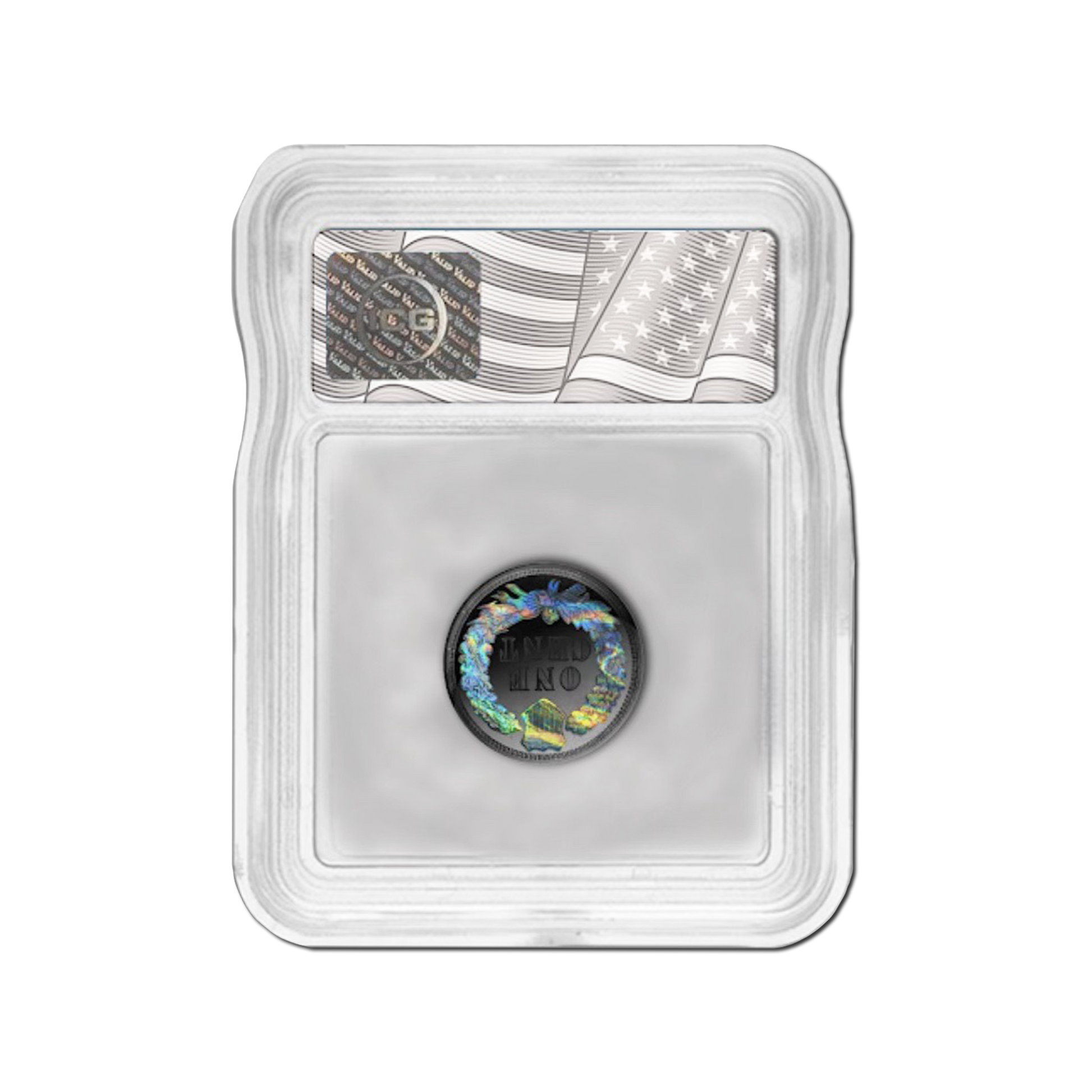 Black Ruthenium Indian Cent - ICG Genuine - CoinsTV