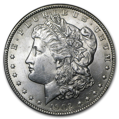 1902 Morgan Silver Dollar Philadelphia - Brilliant Uncirculated - CoinsTV