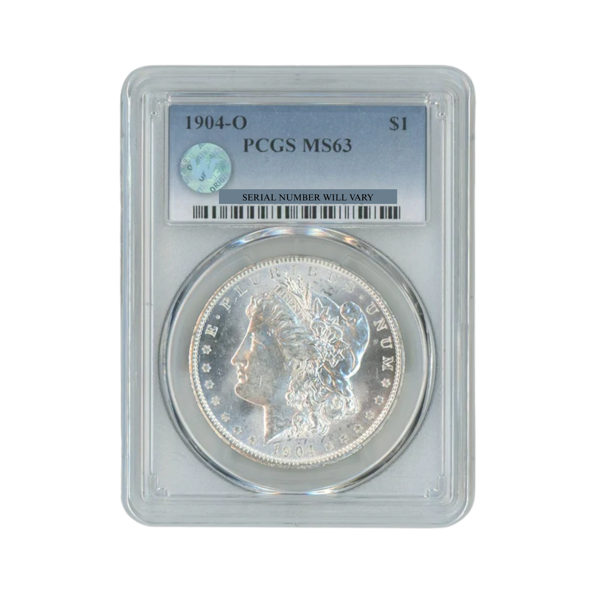 1904 Morgan Silver Dollar New Orleans- PCGS MS63 Sight White