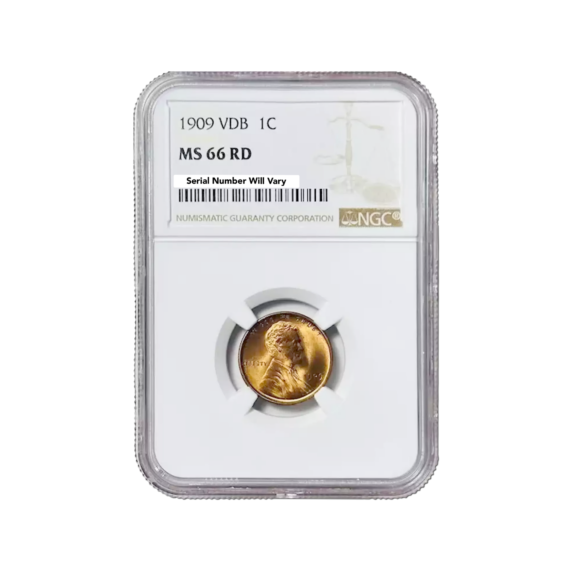 1909 VDB Lincoln Cent Philadelphia - NGC MS66 RD - CoinsTV