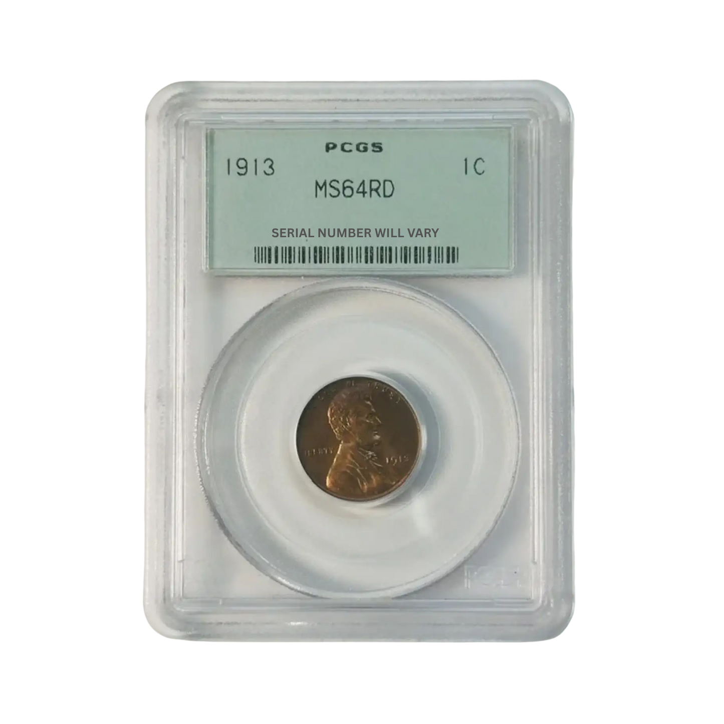 1913 Lincoln Small Cents - PCGS MS64 RD Old Green Holder