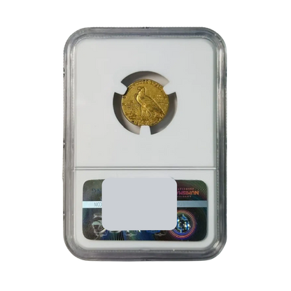 1913 Gold Quarter Eagles $2 1/2 Indian Head - NGC AU55 Littleton Select