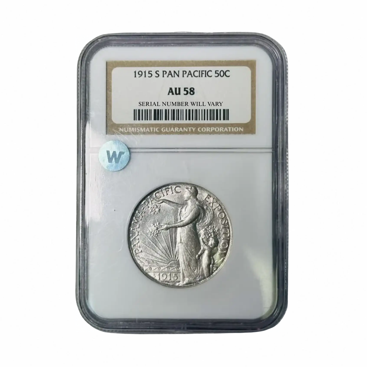 1915-S Classic Commemorative Panama Pacific Exposition - NGC AU58 Sight White