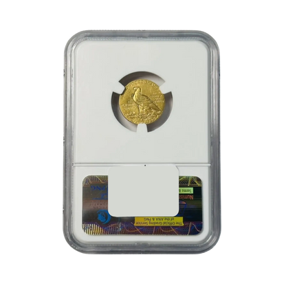 1915 Gold Quarter Eagles $2 1/2 Indian Head - NGC MS62